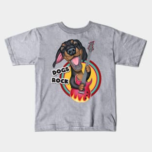 Dogs Rock Kids T-Shirt